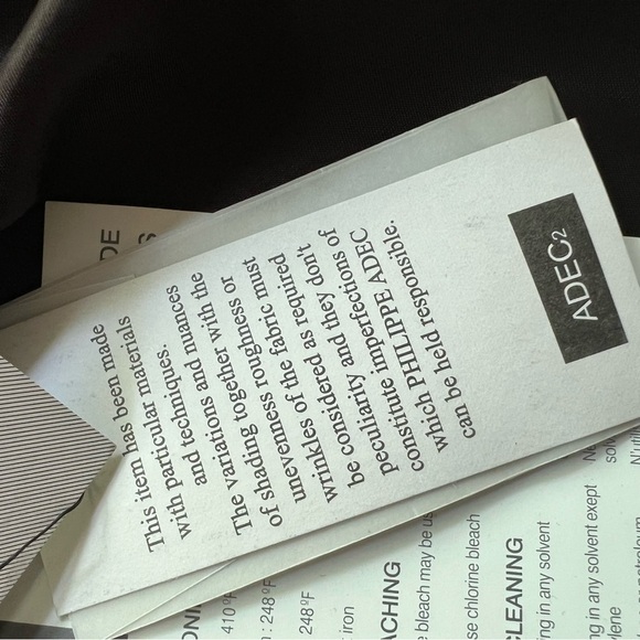 Adec Phillipe Adec Blazer Dark Brown Single Button Size 10 - Picture 8 of 9